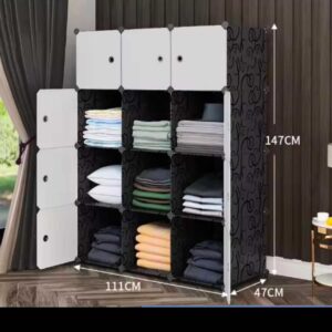 Non assembled shoe and bag storage
