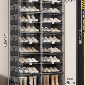 5 Floor Non Assembled Foldable Shoe and Bag Storage